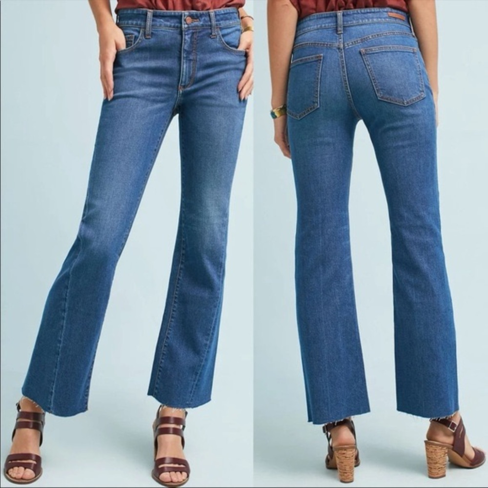 Pilcro & the Letterpress high rise crop flare leg jeans size 25